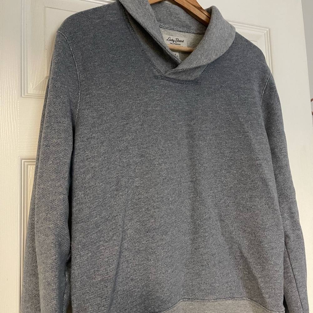 Lucky Brand Women's Blue Cowl Neck Sweater